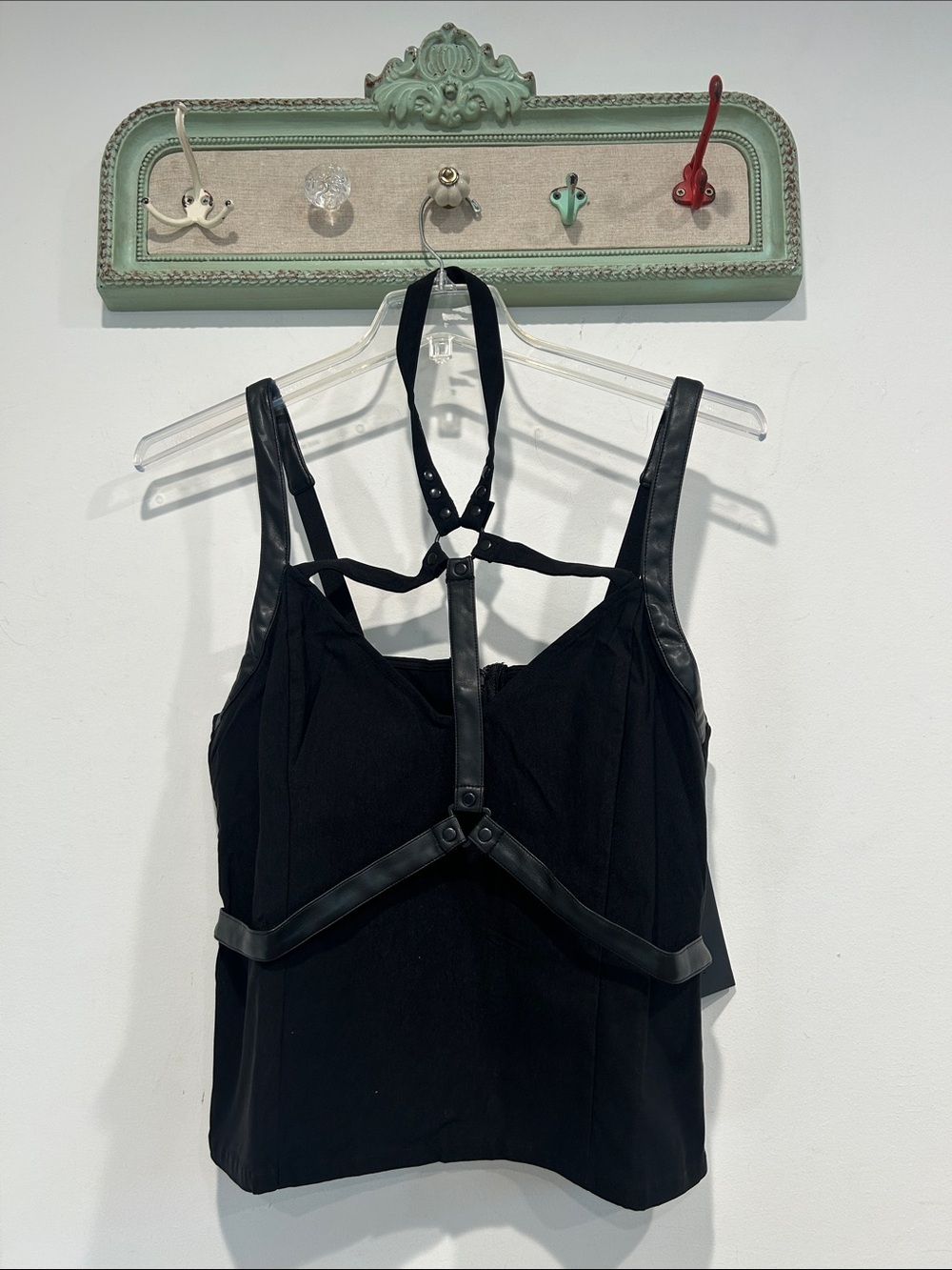Killstar goth widow princess Black Strap & Harness Tank Top women’s xxl new